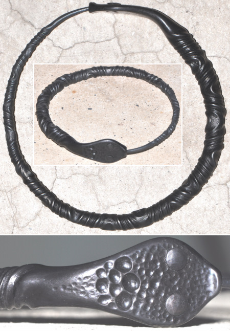 Forged Iron Uroboros Bracelet
