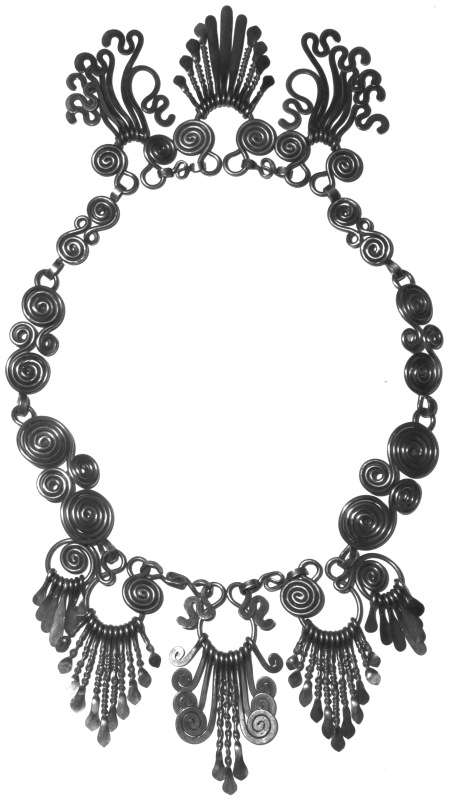 Black Steel Wire Necklace