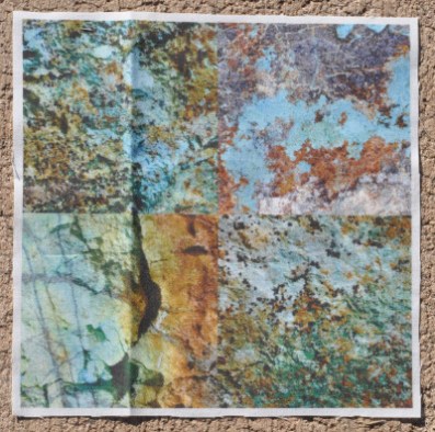Copper Ore Photos on Cotton Fabric Copper Ore Photos on Cotton Fabric